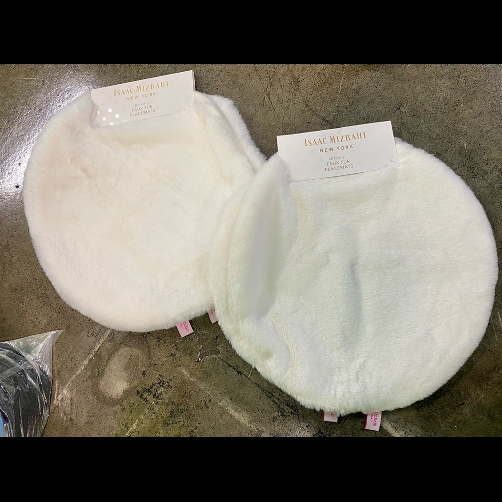 White placemats